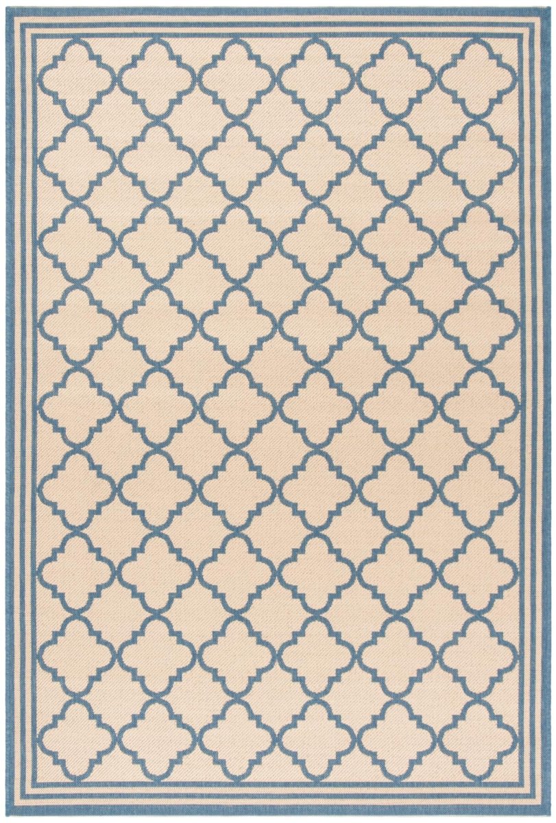 Safavieh Beach House Bhs121N Cream/Blue Rug.