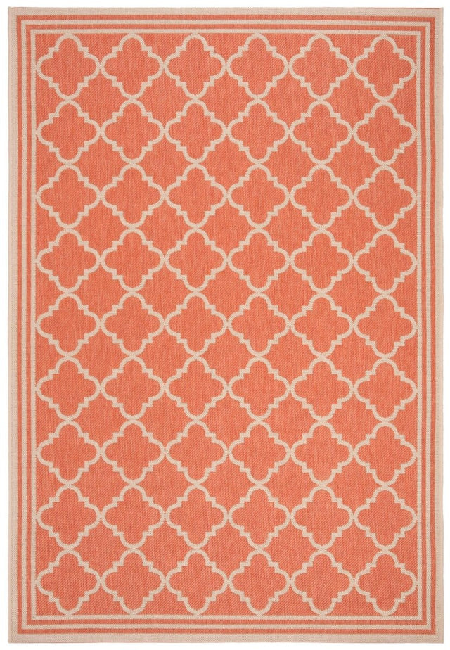 Safavieh Beach House Bhs121P Rust/Creme Rug.