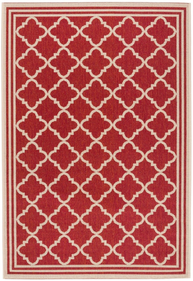 Safavieh Beach House Bhs121Q Red/Creme Rugs.