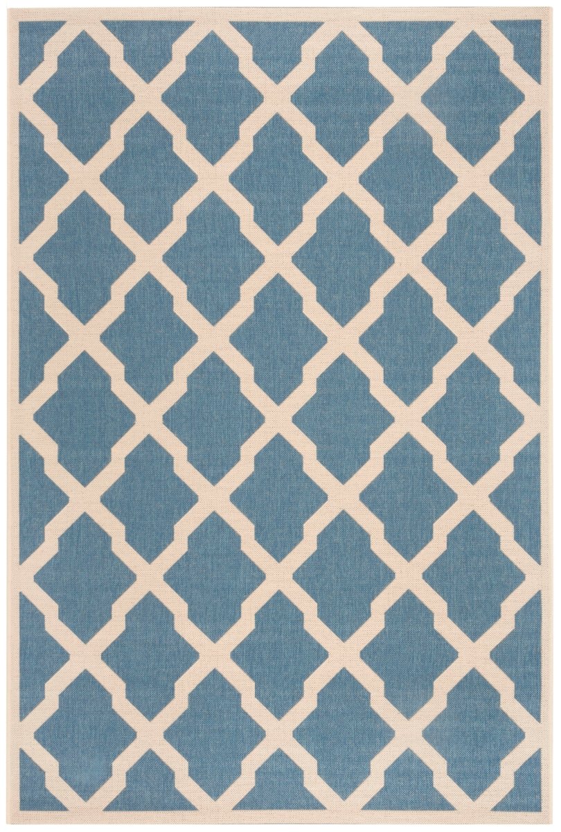Safavieh Beach House Bhs122M Blue/Creme Rug.