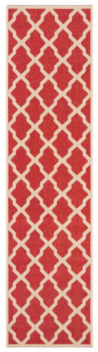 Safavieh Beach House Bhs122Q Red/Creme Rug.