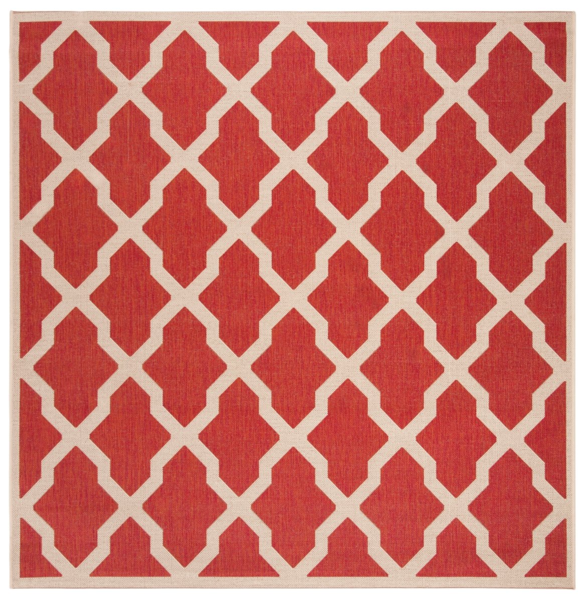 Safavieh Beach House Bhs122Q Red/Creme Rug.