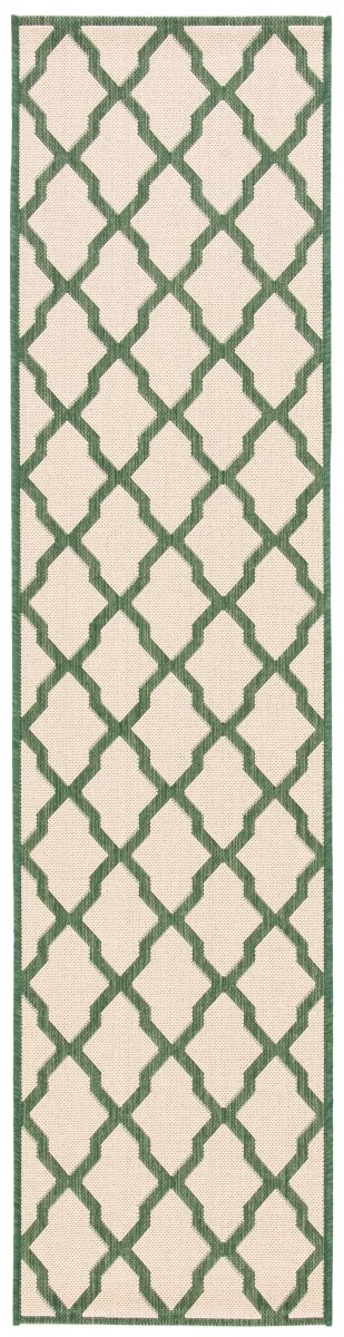 Safavieh Beach House Bhs122W Cream/Green Rugs.