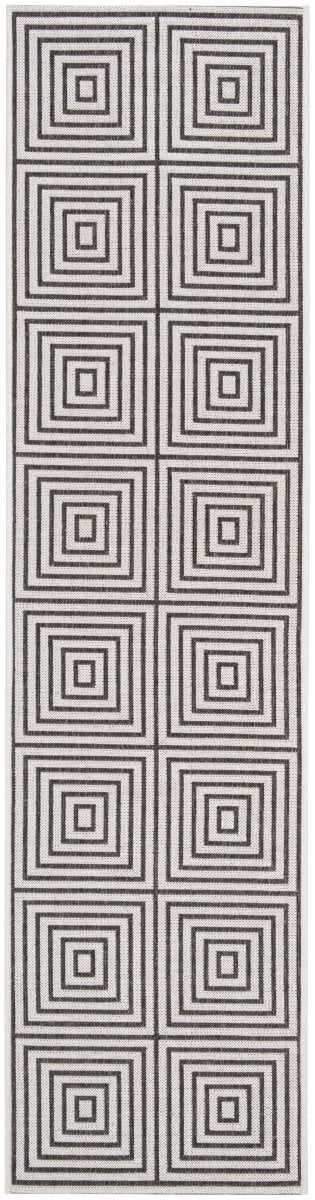 Safavieh Beach House Bhs123A Light Grey/Charcoal Rug.
