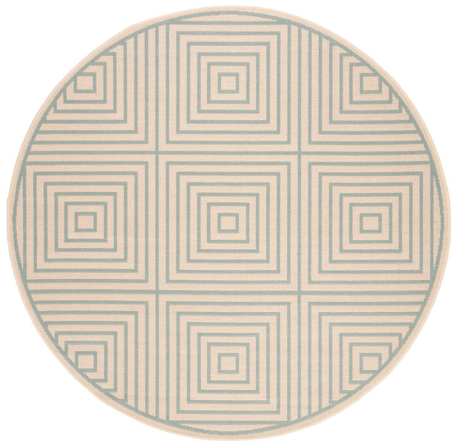 Safavieh Beach House Bhs123L Cream/Aqua Rugs.