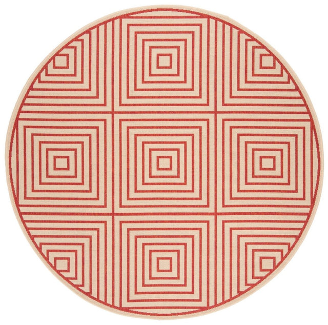 Safavieh Beach House Bhs123Q Red/Creme Rugs.