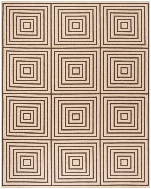 Safavieh Beach House Bhs123U Creme/Brown Rug.