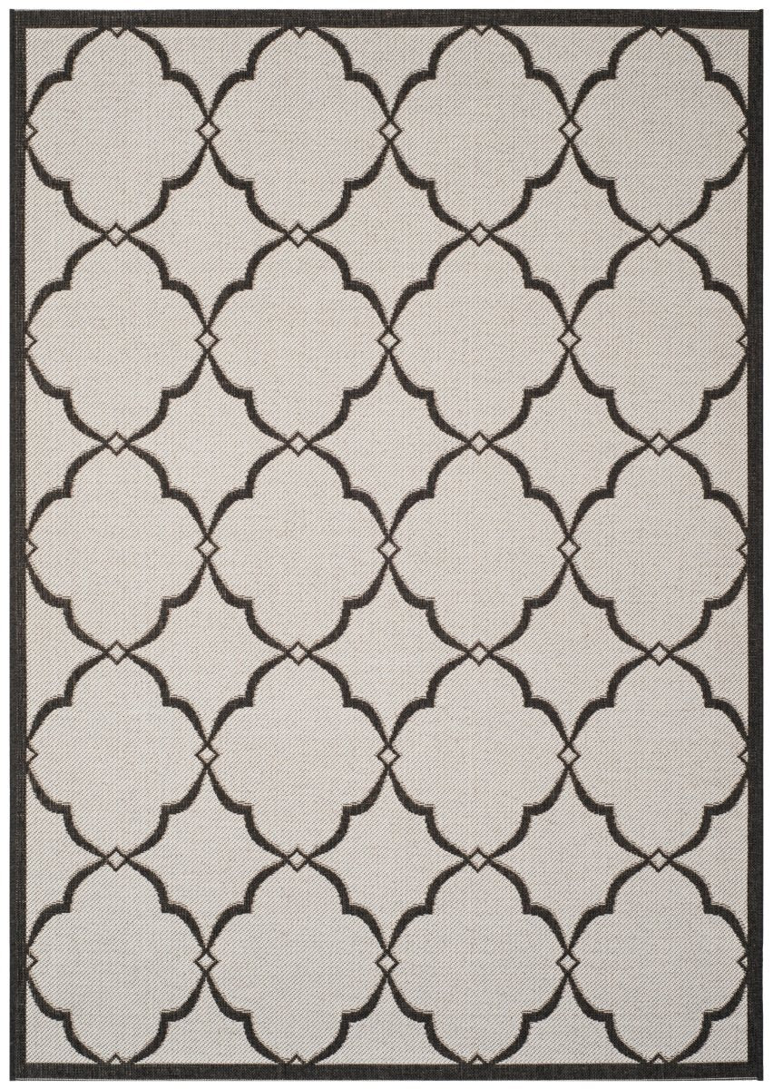 Safavieh Beach House Bhs125A Light Grey/Charcoal Rug.