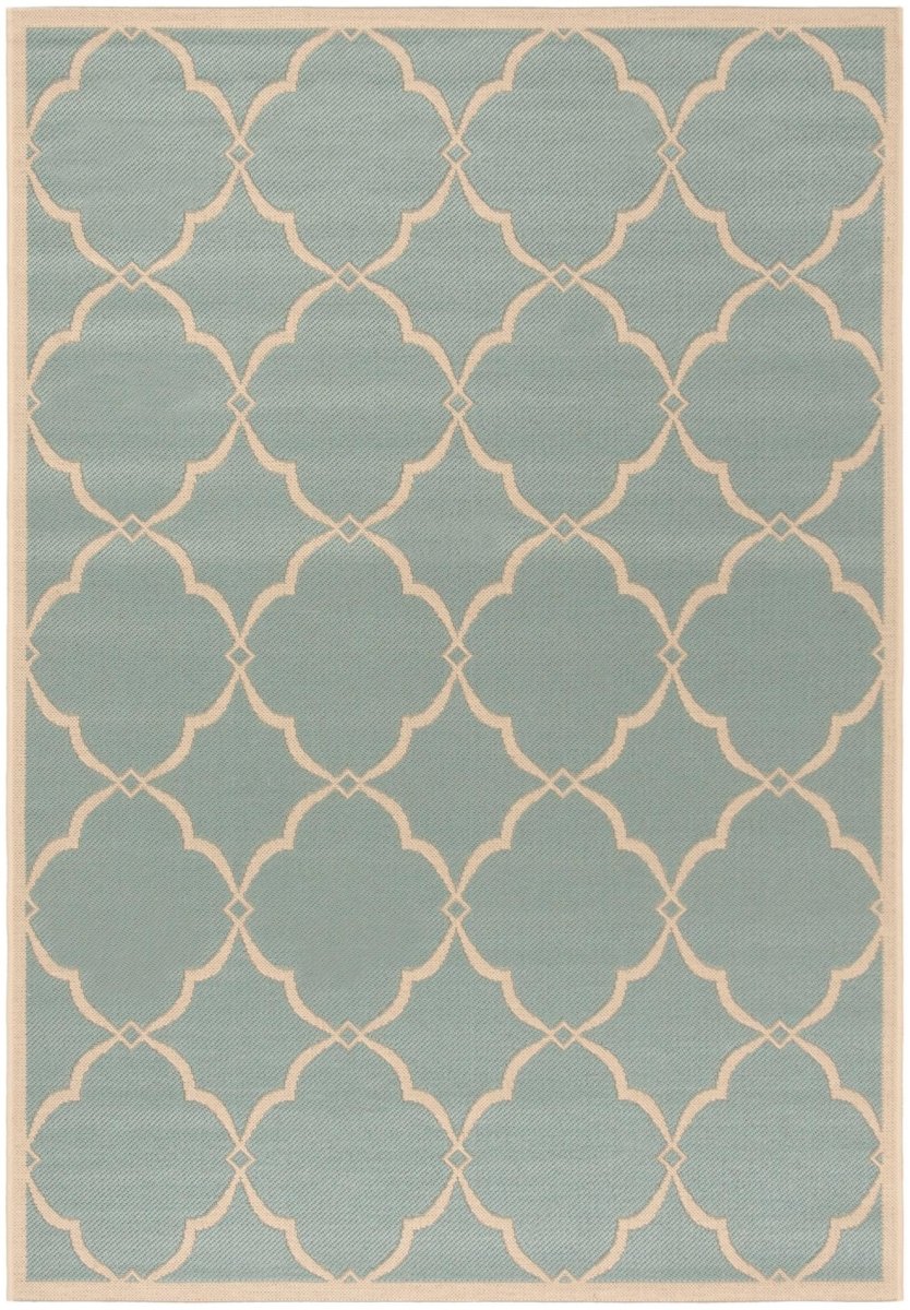 Safavieh Beach House Bhs125K Aqua/Cream Rugs.