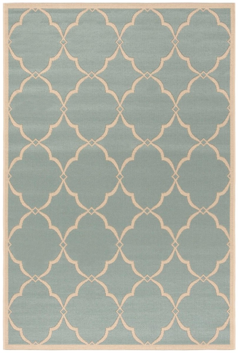 Safavieh Beach House Bhs125K Aqua/Cream Rugs.