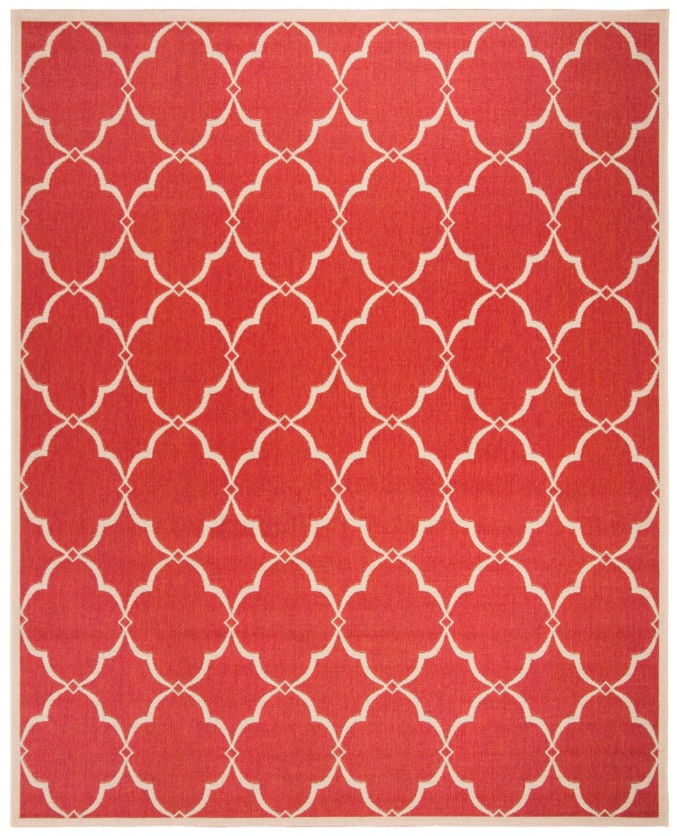 Safavieh Beach House Bhs125Q Red/Creme Rugs.