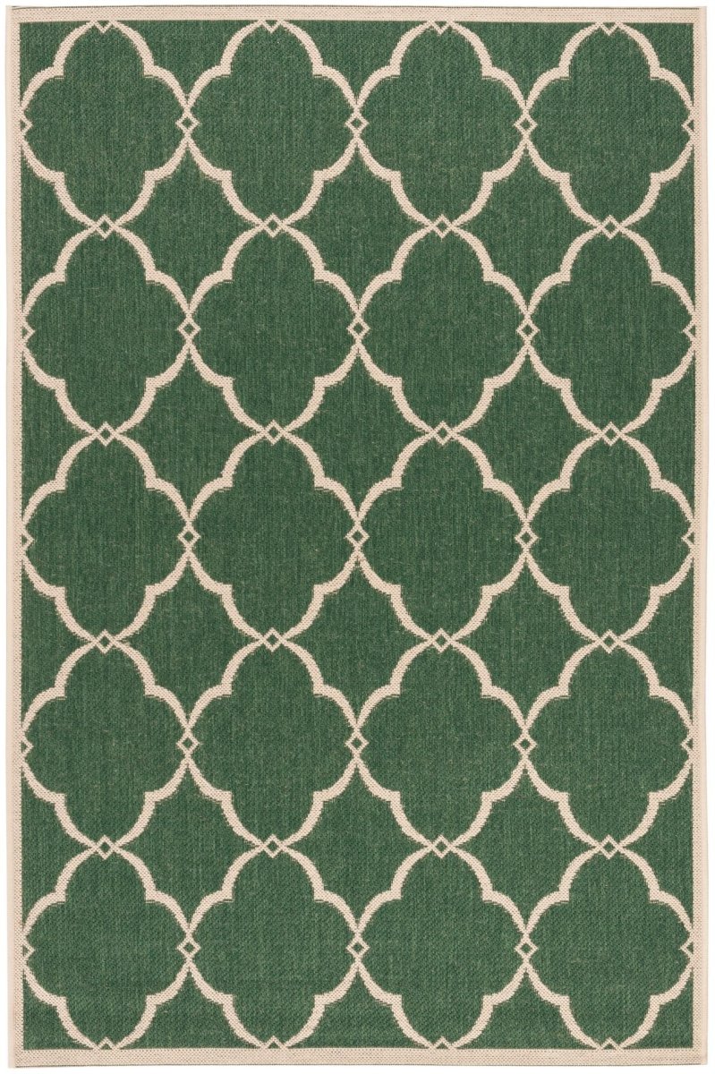 Safavieh Beach House Bhs125Y Green/Creme Rugs.