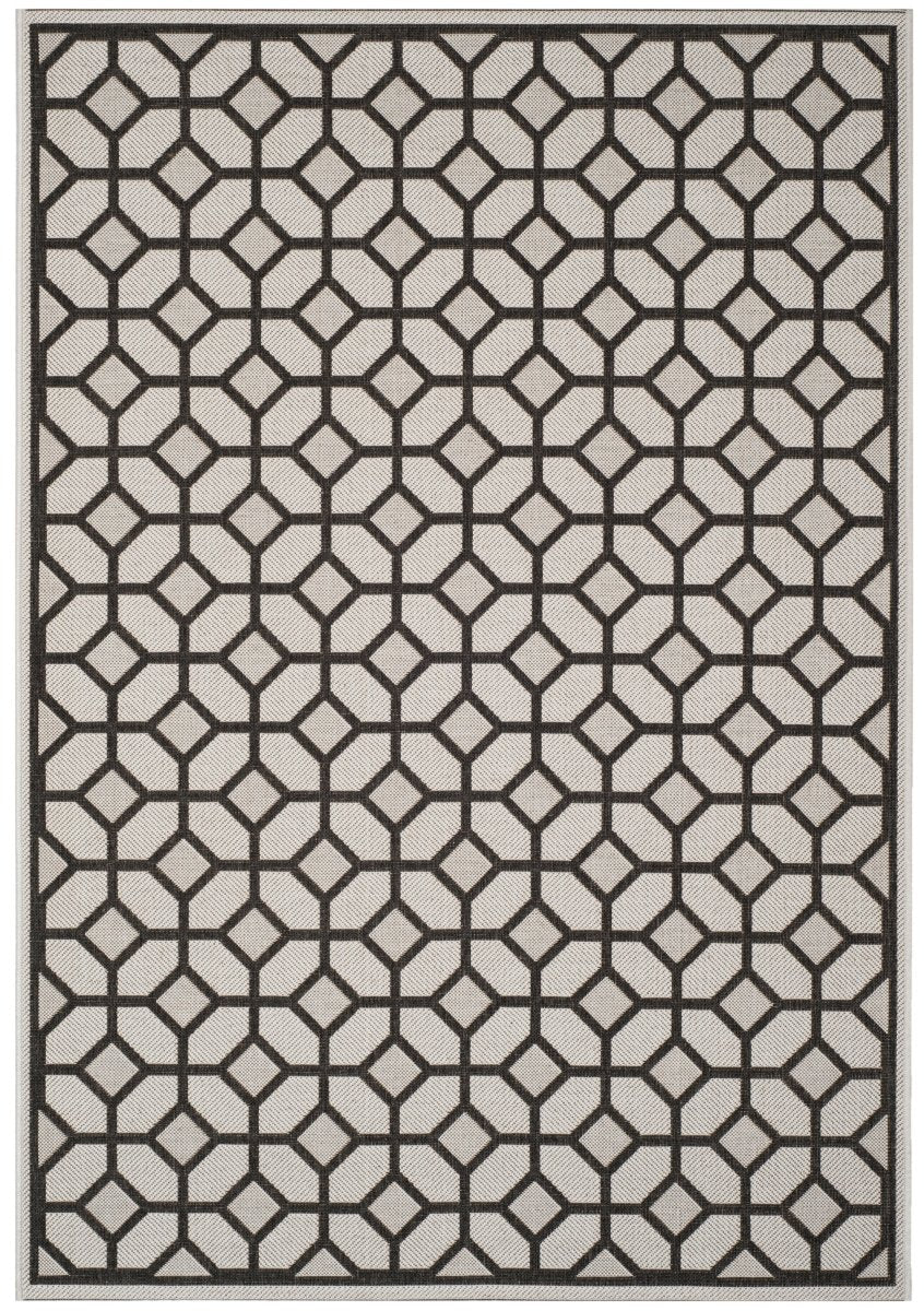 Safavieh Beach House Bhs127A Light Grey/Charcoal Rug.
