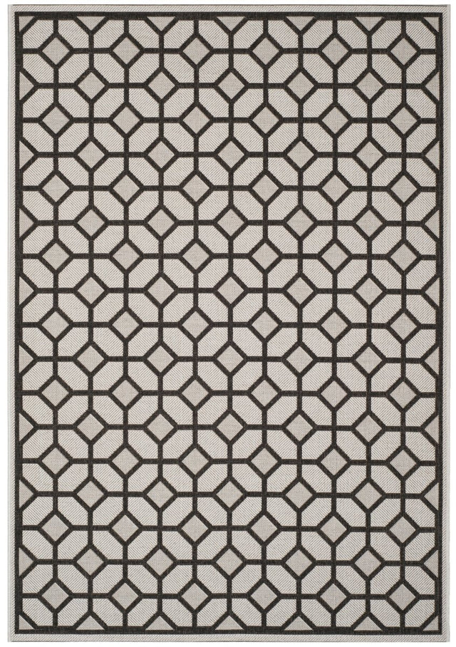 Safavieh Beach House Bhs127A Light Grey/Charcoal Rug.