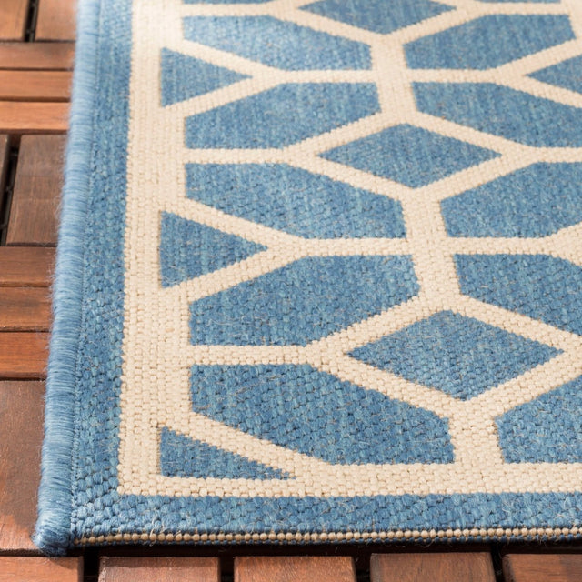 Safavieh Beach House Bhs127M Blue/Creme Rugs.