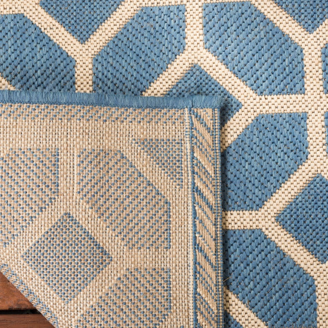 Safavieh Beach House Bhs127M Blue/Creme Rugs.