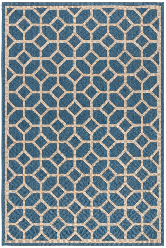 Safavieh Beach House Bhs127M Blue/Creme Rugs.