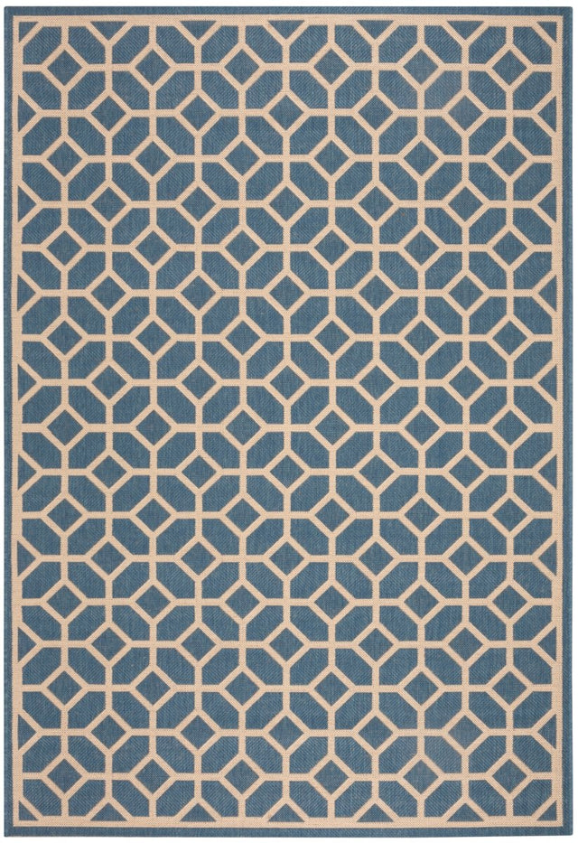 Safavieh Beach House Bhs127M Blue/Creme Rugs.