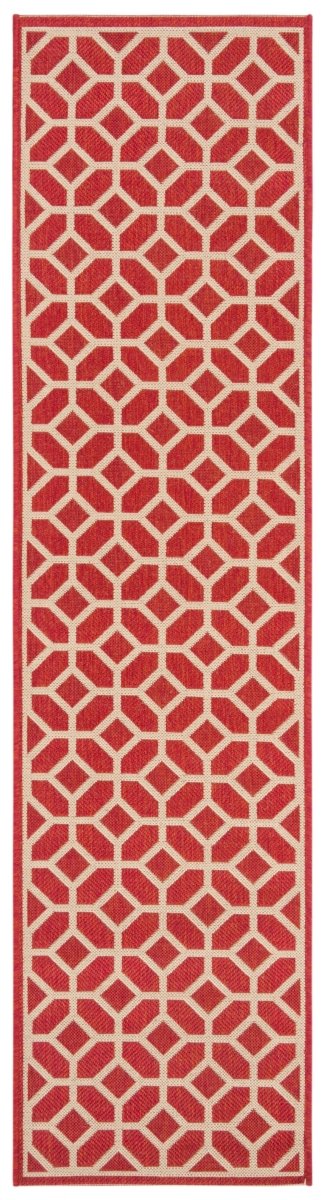 Safavieh Beach House Bhs127Q Red/Creme Rugs.