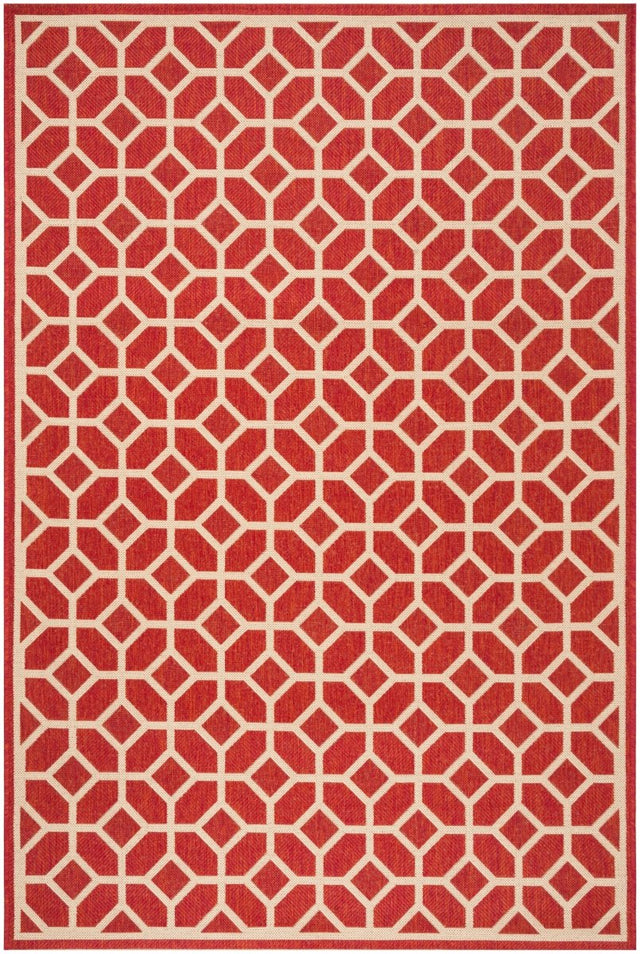 Safavieh Beach House Bhs127Q Red/Creme Rugs.
