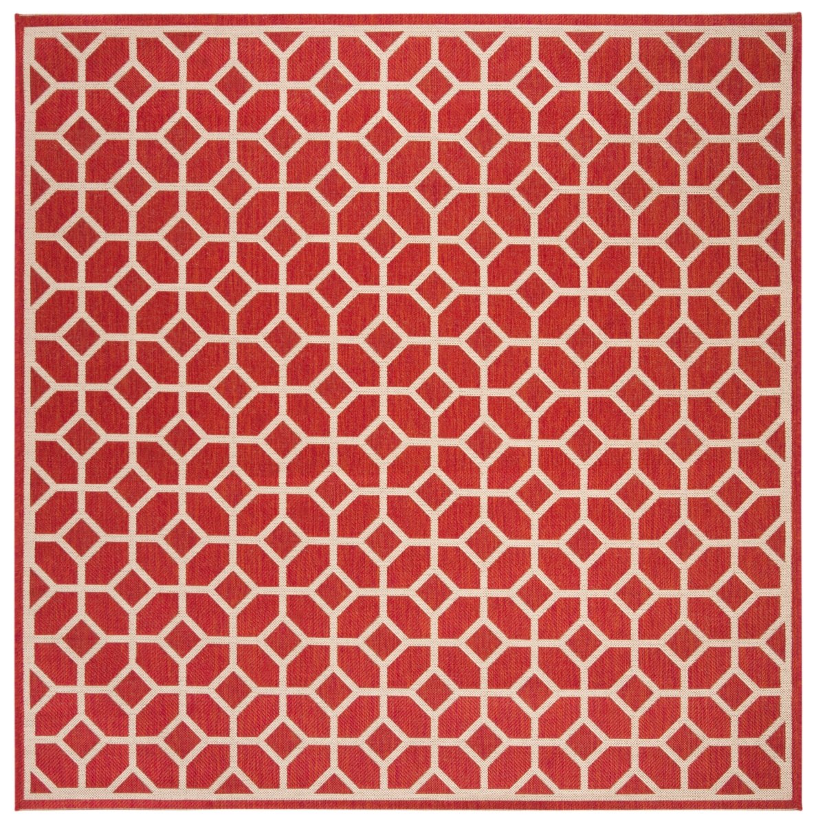 Safavieh Beach House Bhs127Q Red/Creme Rugs.
