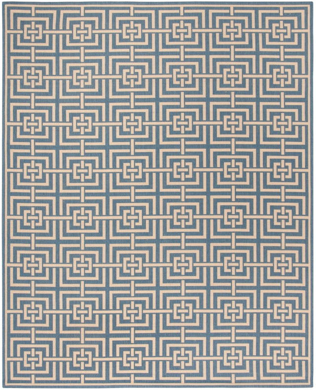 Safavieh Beach House Bhs128M Blue/Creme Rugs.