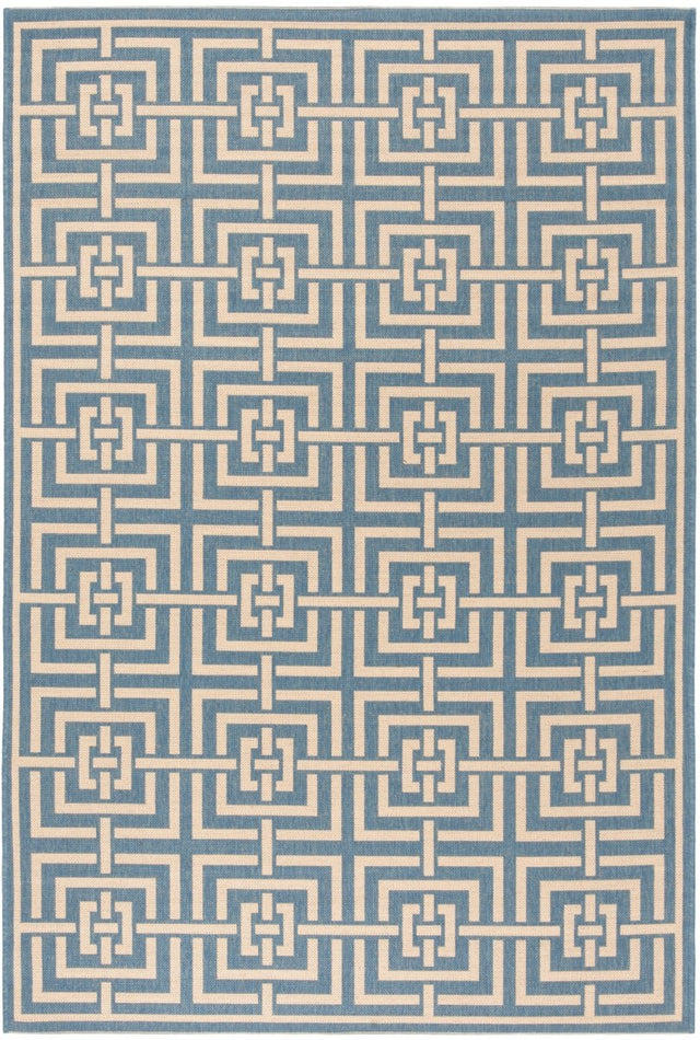 Safavieh Beach House Bhs128M Blue/Creme Rugs.