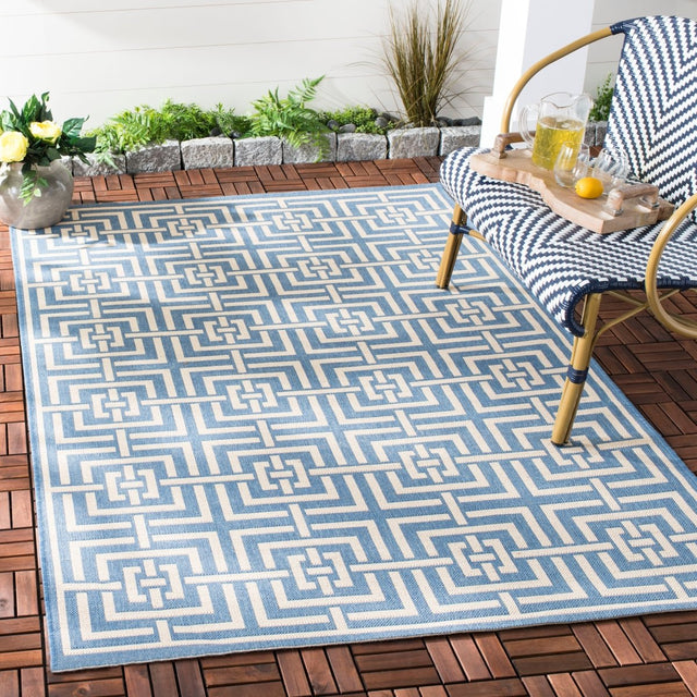 Safavieh Beach House Bhs128M Blue/Creme Rugs.