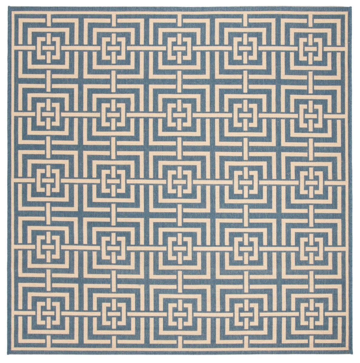 Safavieh Beach House Bhs128M Blue/Creme Rugs.