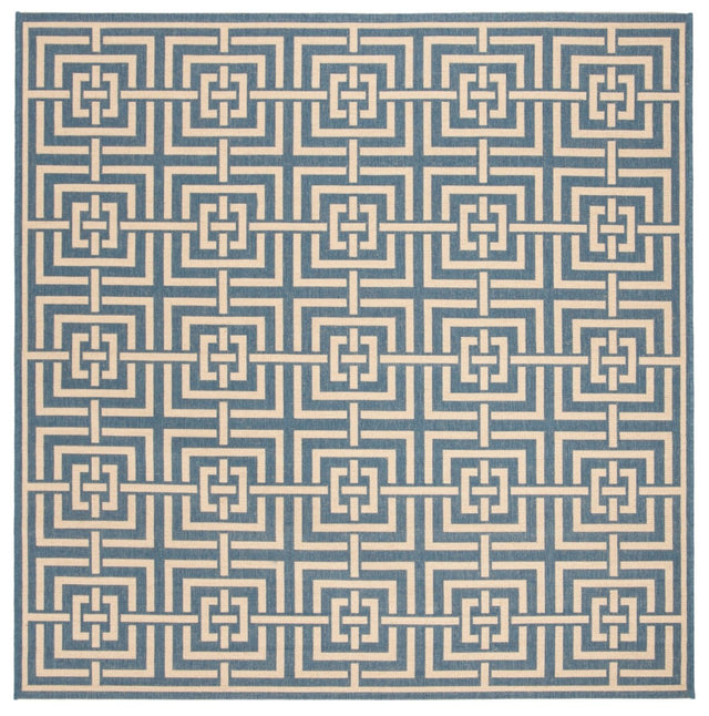 Safavieh Beach House Bhs128M Blue/Creme Rugs.