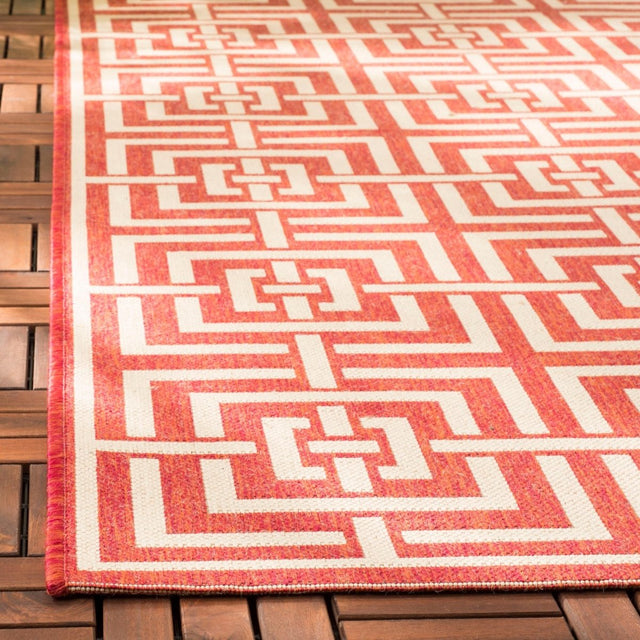 Safavieh Beach House Bhs128Q Red/Creme Rugs.