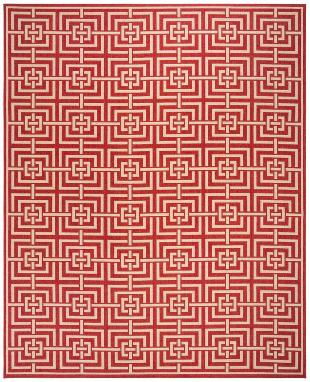 Safavieh Beach House Bhs128Q Red/Creme Rugs.