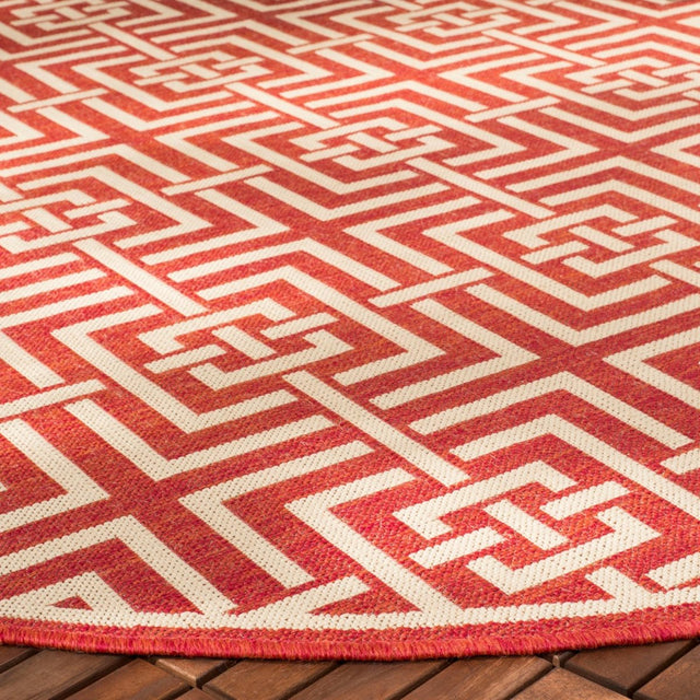 Safavieh Beach House Bhs128Q Red/Creme Rugs.