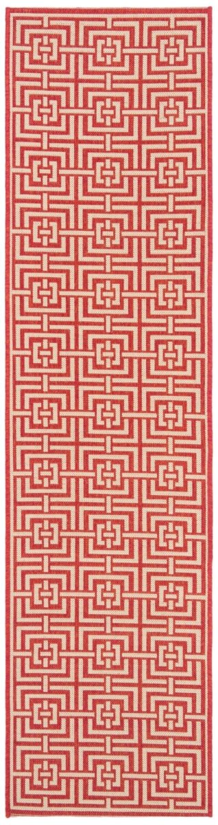 Safavieh Beach House Bhs128Q Red/Creme Rugs.