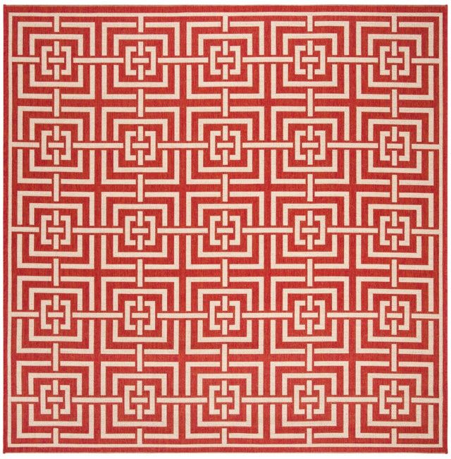 Safavieh Beach House Bhs128Q Red/Creme Rugs.