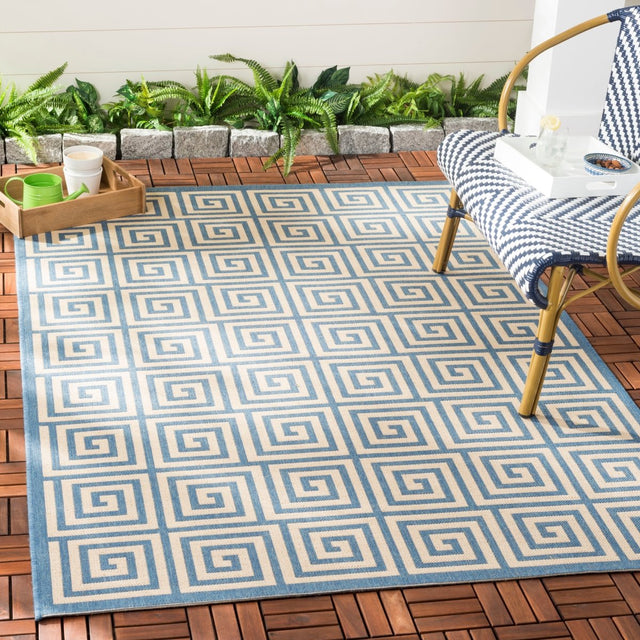 Safavieh Beach House Bhs129N Cream/Blue Rugs.