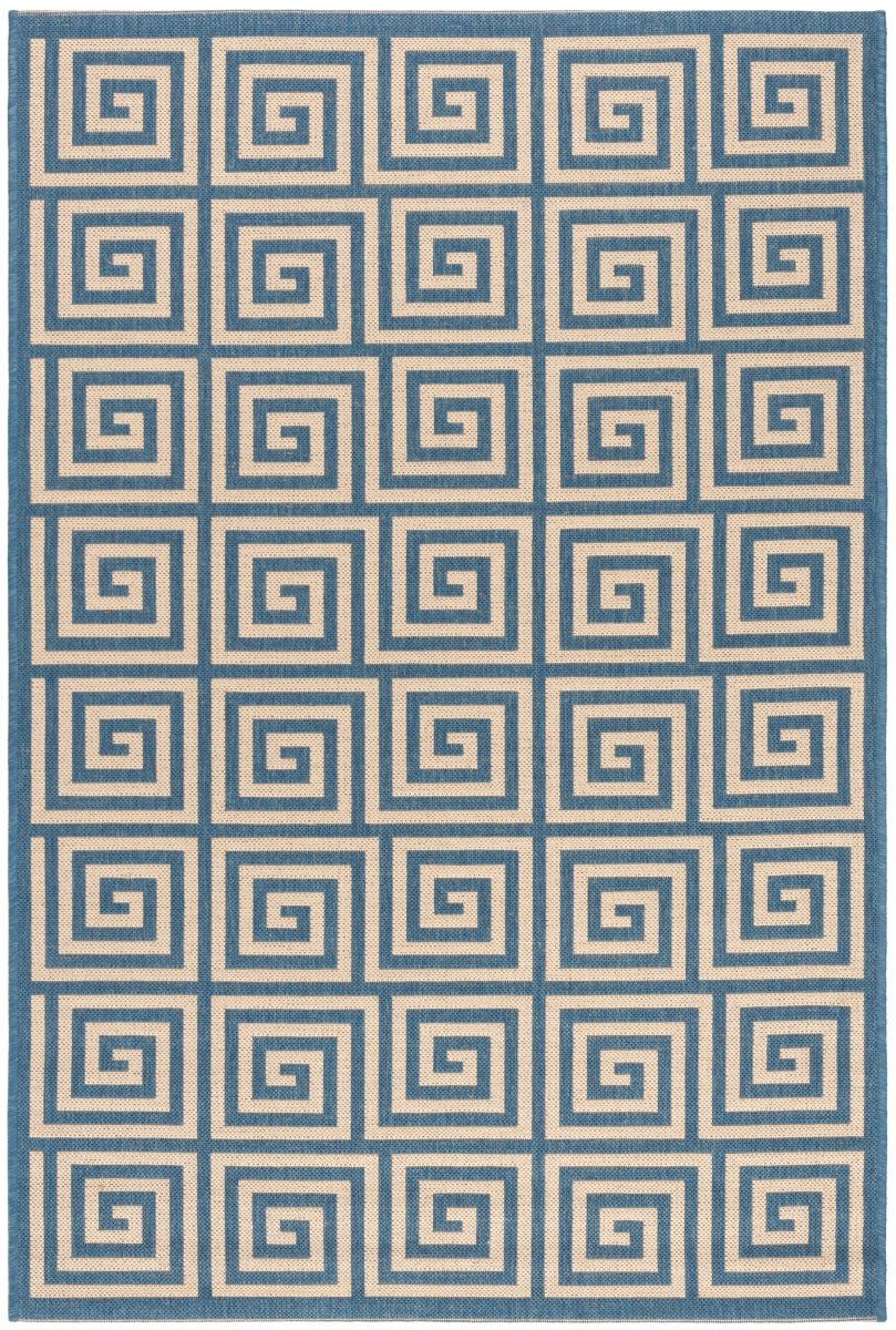 Safavieh Beach House Bhs129N Cream/Blue Rugs.