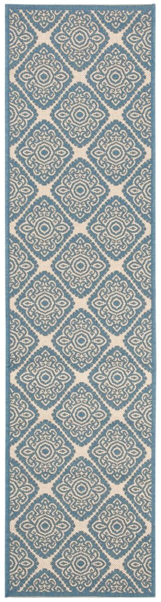 Safavieh Beach House Bhs132N Cream/Blue Rugs.