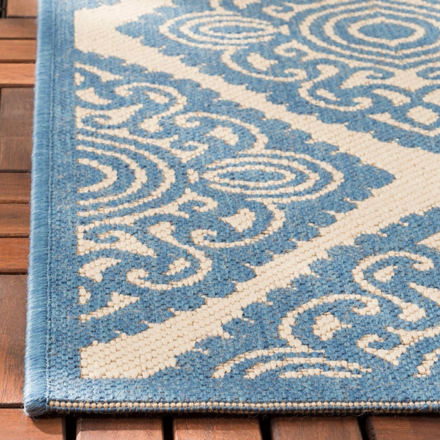 Safavieh Beach House Bhs132N Cream/Blue Rugs.