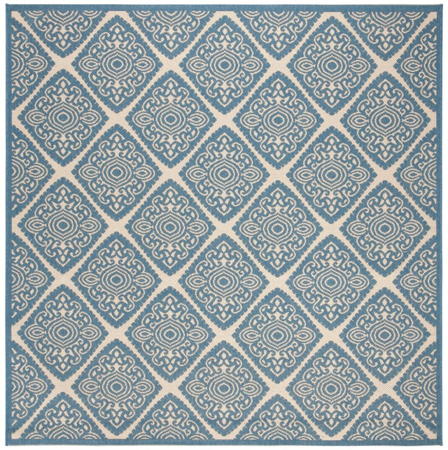 Safavieh Beach House Bhs132N Cream/Blue Rugs.