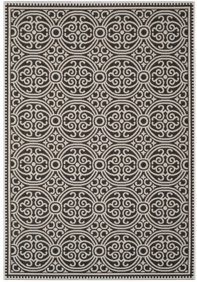 Safavieh Beach House Bhs134A Light Grey/Charcoal Rug.