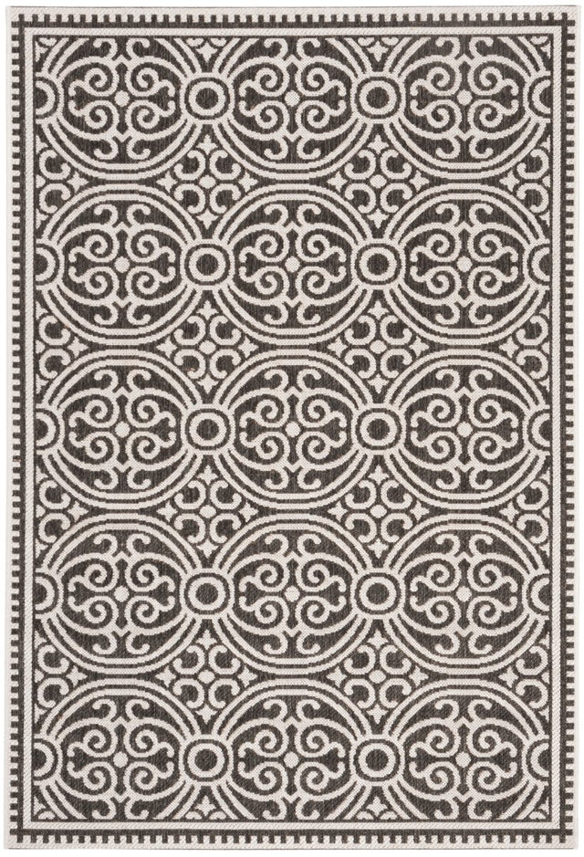 Safavieh Beach House Bhs134A Light Grey/Charcoal Rug.