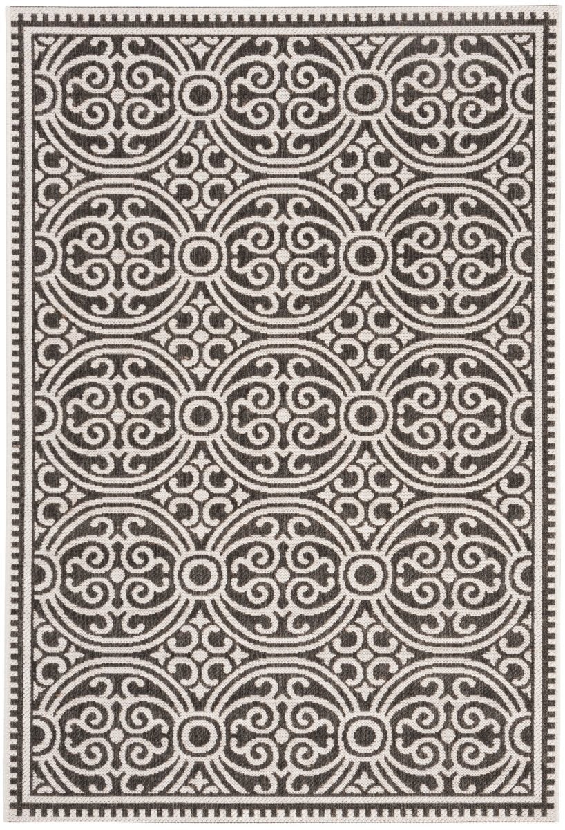 Safavieh Beach House Bhs134A Light Grey/Charcoal Rug.