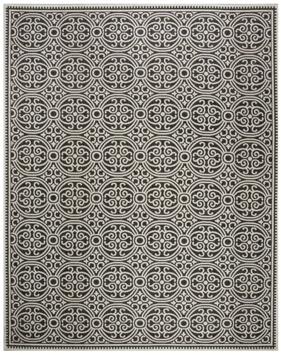 Safavieh Beach House Bhs134A Light Grey/Charcoal Rug.