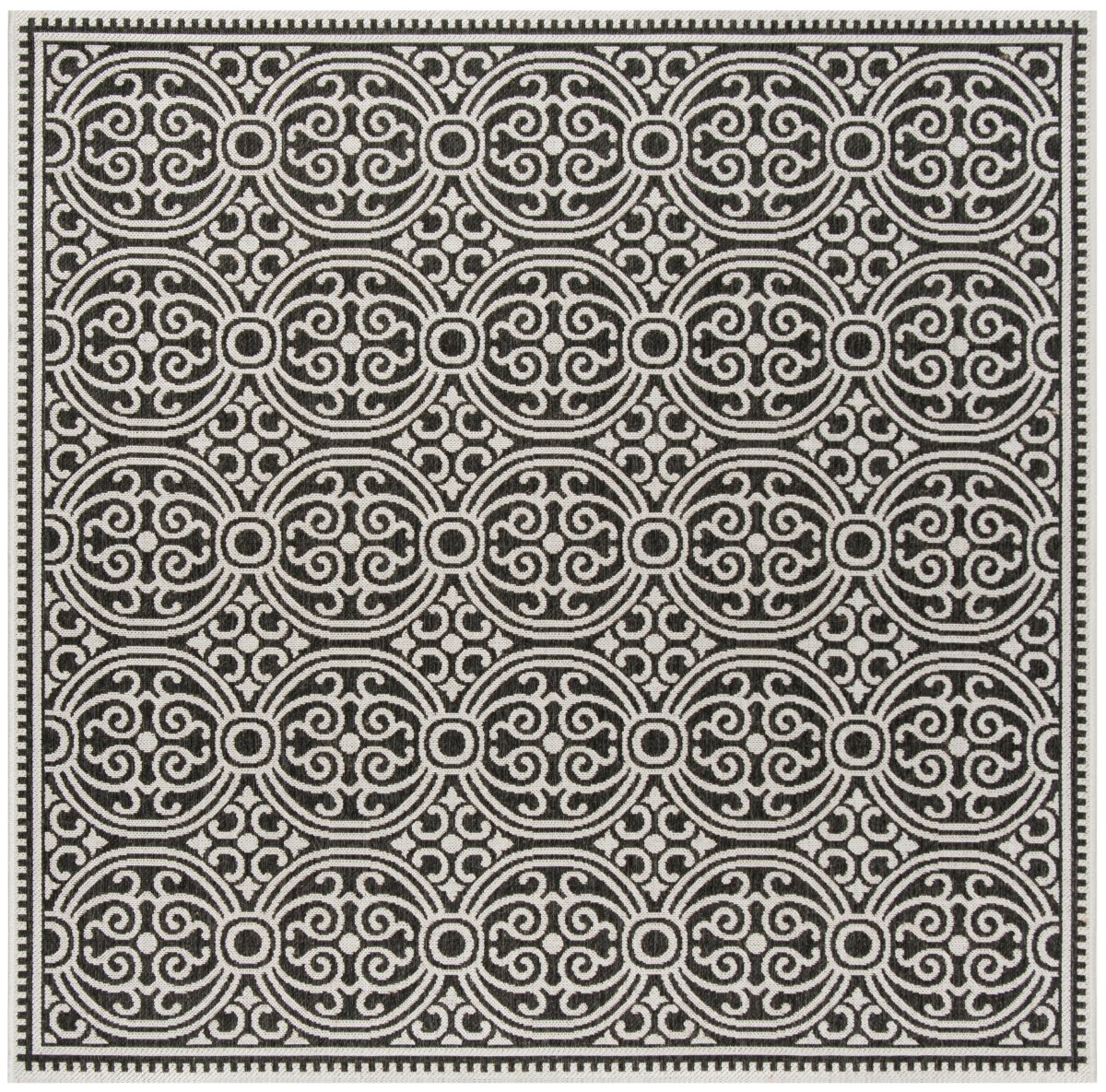 Safavieh Beach House Bhs134A Light Grey/Charcoal Rug.