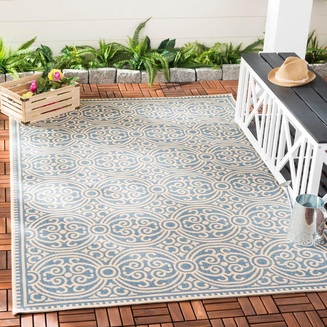 Safavieh Beach House Bhs134N Cream/Blue Rugs.