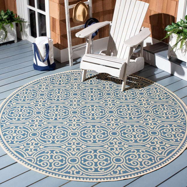 Safavieh Beach House Bhs134N Cream/Blue Rugs.