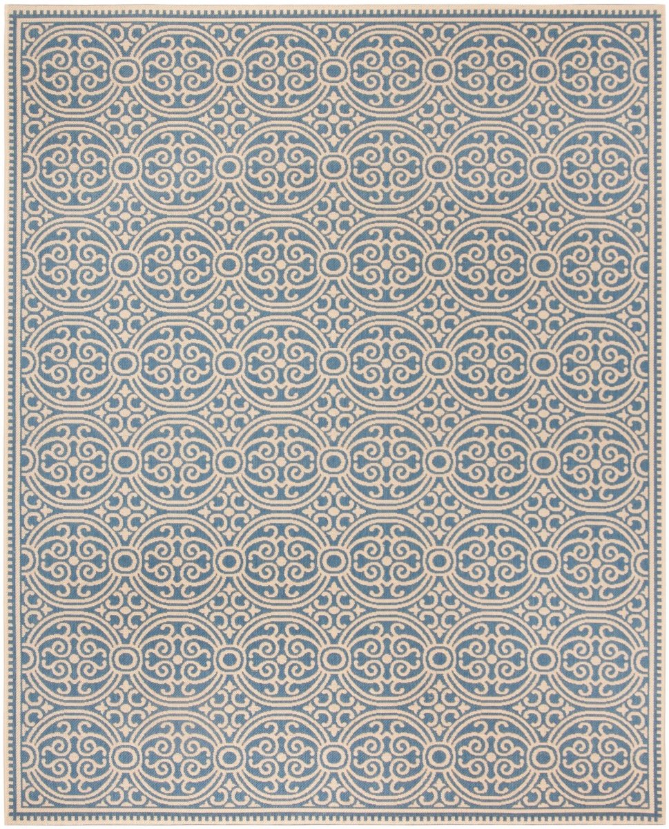 Safavieh Beach House Bhs134N Cream/Blue Rugs.