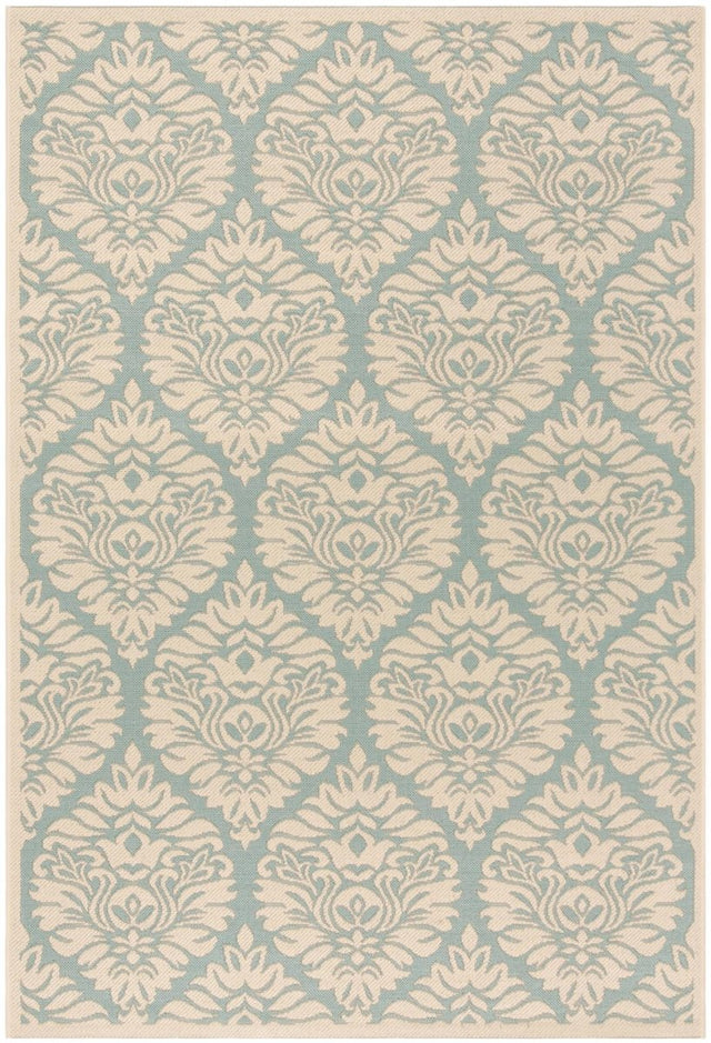 Safavieh Beach House Bhs135K Aqua/Cream Rugs.