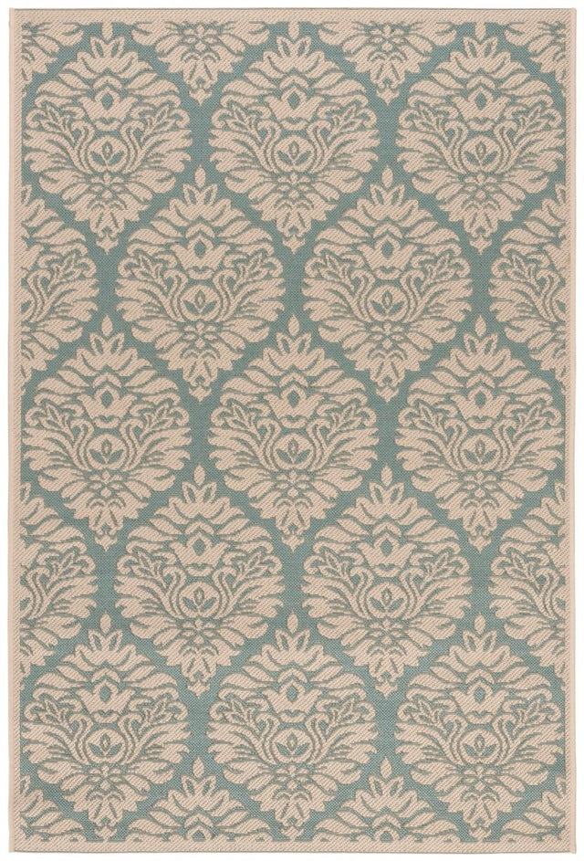 Safavieh Beach House Bhs135K Aqua/Cream Rugs.